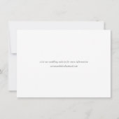 Elegante Script Foto Huwelijk Save The Date (Achterkant)