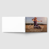Elegante Script Foto ter Herdenking aan het Leven Gastenboek (Volledig)