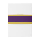Elegante Script Geboortedinaditatie Buikband Goud Uitnodigingen Wikkel (Achterkant Voorbeeld)