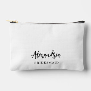 Elegante script gepersonaliseerde bruidsmeisje naa etui