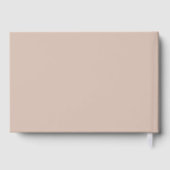 Elegante, Script Gold-Folie-Font bruiloft Gastenboek (Achterkant)