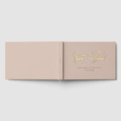 Elegante, Script Gold-Folie-Font bruiloft Gastenboek (Volledig)