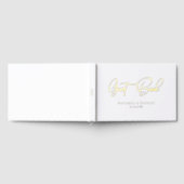 Elegante, Script Gold-Folie-Font bruiloft Gastenboek (Volledig)