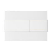 Elegante script goud en witte trouw uitnodiging uitnodigingen wikkel (Achterkant Voorbeeld)