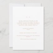 Elegante script goud & witte Save The Date-kaart Aankondiging (Achterkant)