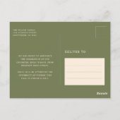 Elegante Script Grad Foto Afstudeer Uitnodiging (Achterkant)