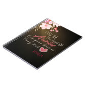 Elegante Script & Hart Persoonlijk Notitieboek (Linkerzijde)