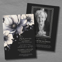 Elegante Script Herdenkingsviering Van Het Leven