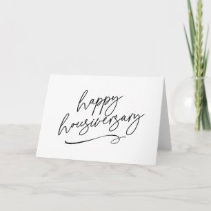 Elegante Script Huisjubileum Dankjewel Bedankkaart