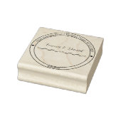 Elegante Script Huwelijk Retouradres Stempel (Stempel)