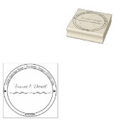 Elegante Script Huwelijk Retouradres Stempel (Gestempeld)