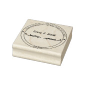 Elegante Script Huwelijk Retouradres Stempel (Stempel)