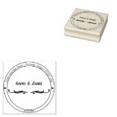 Elegante Script Huwelijk Retouradres Stempel (Gestempeld)