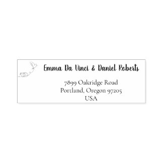 Elegante Script Huwelijks Retouradres Stempel