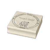 Elegante Script Huwelijks Retouradres Stempel (Stempel)