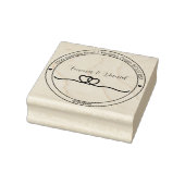 Elegante Script Huwelijks Retouradres Stempel (Stempel)