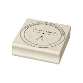 Elegante Script Huwelijks Retouradres Stempel (Stempel)