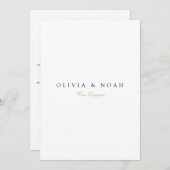 Elegante Script Huwelijksaankondigingskaart Aankondiging (Voorkant / Achterkant)