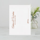 Elegante Script Huwelijksadvies en Wensen Roze Gou Folie Uitnodiging (Staand Voorkant)