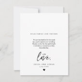 Elegante script huwelijksfoto dankbericht bedankkaart (Voorkant)