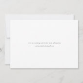 Elegante script huwelijksfoto kaart (Achterkant)
