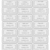 Elegante script huwelijksgast adreslabels sticker (Voorkant)