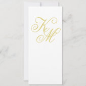 Elegante Script Island Citrus Gele Trouw-RSVP Kaart (Achterkant)