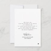 Elegante script jubileum foto collage bedankkaart (Achterkant)