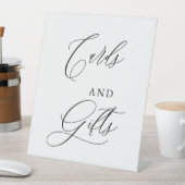 Elegante Script Kaarten & Bruiloft Bord Geschenken Reclamebord Met Voetstuk (Insitu)