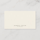 Elegante Script Kalligrafie & QR Code Wedding RSVP Informatiekaartje (Achterkant)