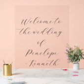 Elegante Script kalligrafie wit bruiloft Custom Acryl Bord (Huwelijk)