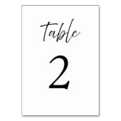 Elegante Script kalligrafie witte bruiloft Kaart (Achterkant)