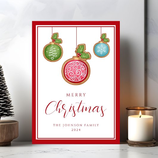 Elegante Script Kerstdobbers  Feestdagenkaart