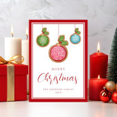 Elegante Script Kerstdobbers  Feestdagenkaart