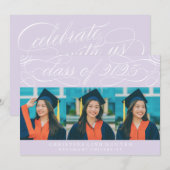 ELEGANTE SCRIPT KLASSE VAN 2025 FOTO AFSTUDEREN KAART (Voorkant / Achterkant)