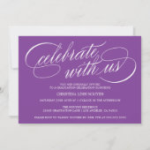 ELEGANTE SCRIPT KLASSE VAN 2025 FOTO AFSTUDEREN KAART (Achterkant)