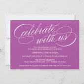 ELEGANTE SCRIPT KLASSE VAN 2025 FOTO AFSTUDEREN KAART (Achterkant)