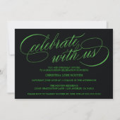 ELEGANTE SCRIPT KLASSE VAN 2025 FOTO AFSTUDEREN KAART (Achterkant)