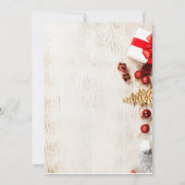 Elegante Script Koekjes Uitwisselen Kerstfeest Kaart (Achterkant)