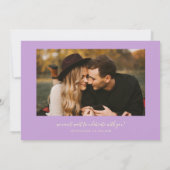 Elegante Script Lemon Wisteria Gebogen Frame Foto Save The Date (Achterkant)