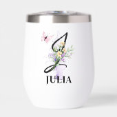 Elegante Script Letter J Monogram Gepersonaliseerd (Voorkant)