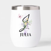 Elegante Script Letter J Monogram Gepersonaliseerd (Achterkant)