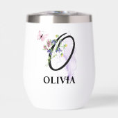 Elegante Script Letter O Monogram Gepersonaliseerd (Voorkant)