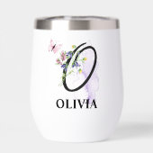 Elegante Script Letter O Monogram Gepersonaliseerd (Achterkant)