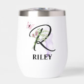 Elegante Script Letter R Monogram Gepersonaliseerd (Voorkant)