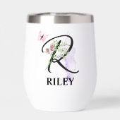 Elegante Script Letter R Monogram Gepersonaliseerd (Achterkant)