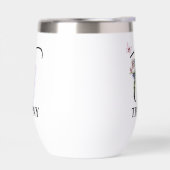 Elegante Script Letter T Monogram Gepersonaliseerd (Links)