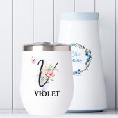 Elegante Script Letter V Monogram Gepersonaliseerd