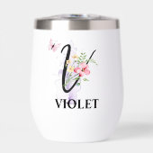 Elegante script letter V monogram persoonlijke naa (Voorkant)