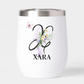 Elegante Script Letter X Monogram Gepersonaliseerd (Achterkant)